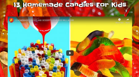 13 homemade candies for kids